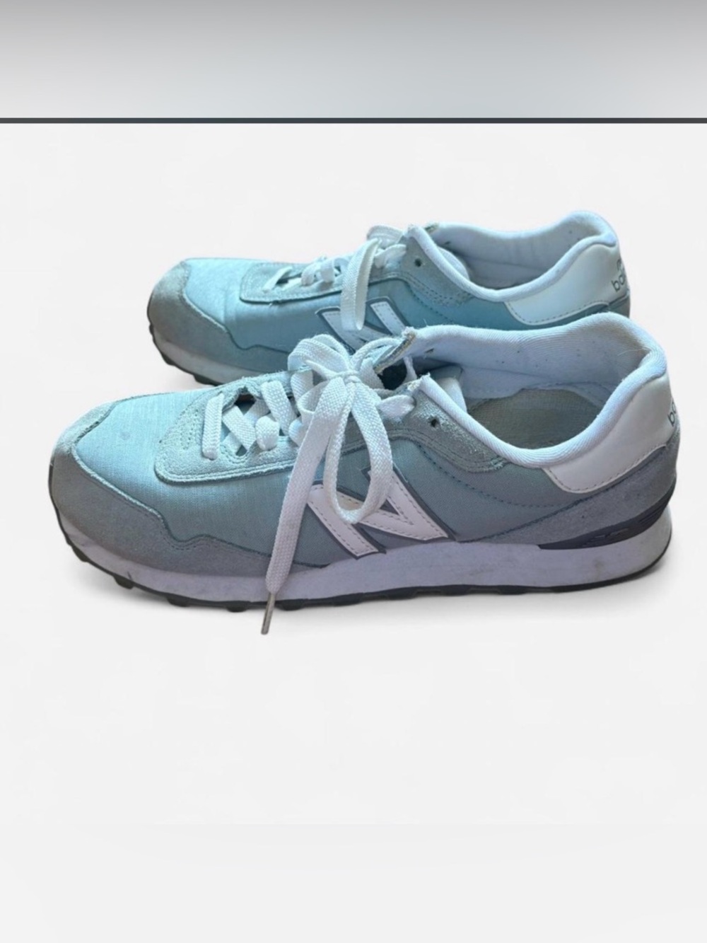 New Balance Light Blue and White Women's Sneakers
